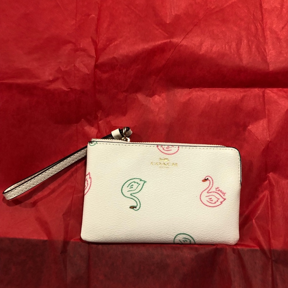 Large zip corner wallet Coach - Picture 2 of 4